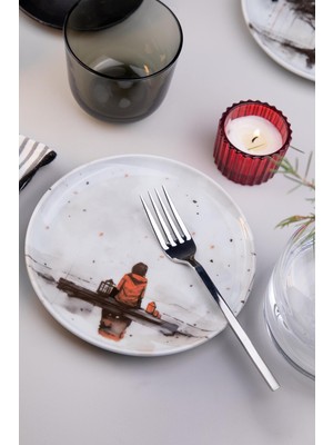 Kütahya Porselen Mind 4 Parça 15 cm Tabak