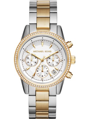 Michael Kors MK6474 Kadın Kol Saati 5 ATM Suya Dayanıklı İyon Kaplama Çelik Kasa ve Kronometre