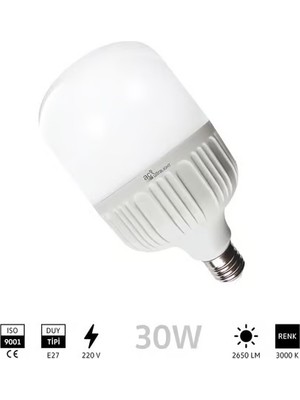 Ack 30W LED T100 Ampul 3000K Sarı AA13-03020