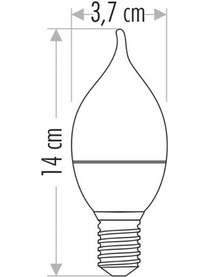 Cata 10 Adet 8 Watt E14 Duylu Kıvrık Buji LED Ampul Günışığı Renk CT-4084