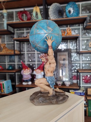 İkona Sanat Polyester Atlas Biblo Büyük Boy