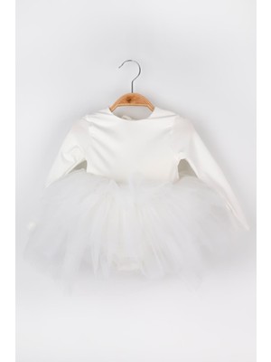 Le Mabelle Ekru  Tütü Etekli Kız Çocuk Balerin Elbise - Miranda