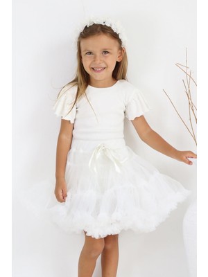 Le Mabelle Beyaz  Kız Çocuk Tütü Etek - Bonita