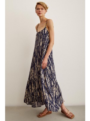 Never More Boncuk Askılı Salaş Elbise