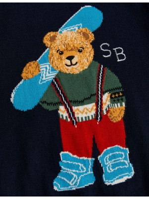 Marks & Spencer Saf Pamuklu Spencer Bear™ Kazak