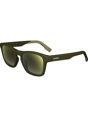Lacoste L6018S 201 53 Unisex Dikdörtgen Mat Kahverengi Kemik Güneş Gözlüğü