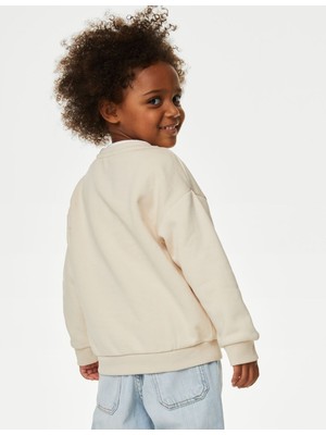 Marks & Spencer Yılbaşı Temalı Yuvarlak Yaka Sweatshirt