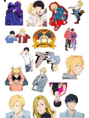 Sakura Banana Fish Sticker Set