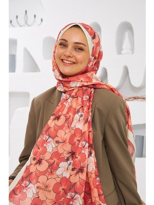 İpekhan Nature Gardenya Soft Şal Şeftali Sarı 3034-14