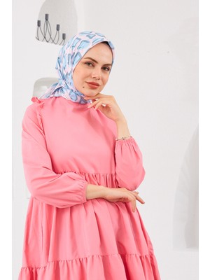 İpekhan Relax Geometrik Trapz Soft Eşarp Lavanta Gri 1144-07