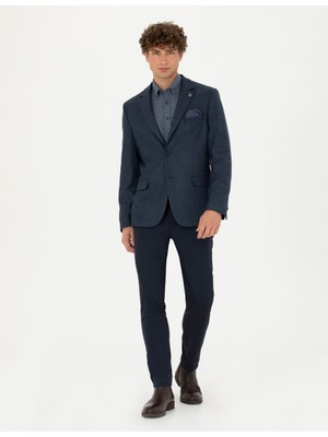 Pierre Cardin Erkek Açık Lacivert Slim Fit Ceket 50273432-VR059