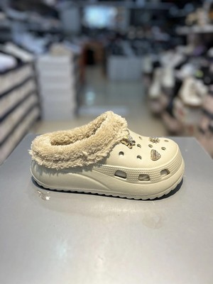 Akınalbella Kadın Taşlı Crocs Tarzı Kışlık Terlik