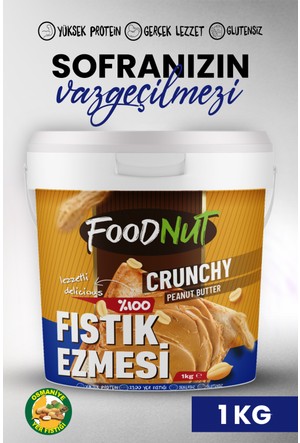 1 Kilo %100 Fıstık Ezmesi Sade Smooth