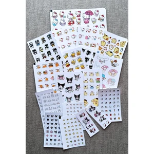 Mona Craftist 500 Adet Hello Kitty Sticker Seti 20 Parça Kuromi My Melody Sanrio Laptop Sticker