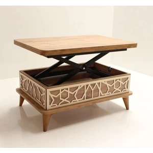 Aryans Home Akıllı Açılabilir Ahşap Sehpa 3 Kademeli Ayaklı Sehpa Akıllı Sehpa Sihirli Sehpa ARYANS10