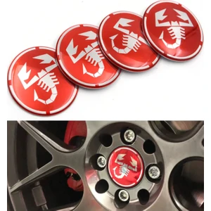 Abarth Akrep Logolu Jant Göbek Damla Stıcker(