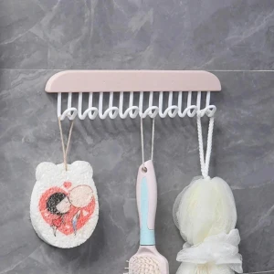 3b Trend 8 Kancalı Mutfak Banyo Dolap Içi Çok Amaçlı Kancalı Yapışkanlı Askı Portatif Askı