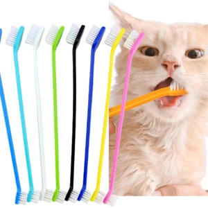 3b Trend Kedi Köpek Çift Taraflı Diş Fırçası Yavru ve Yetişkinler Pet  Koruma