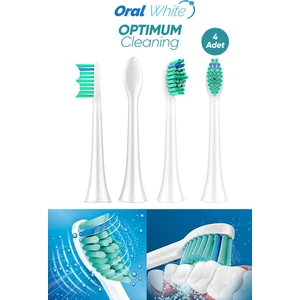 Oral White Sonic Optimum Cleaning Teknolojisi Philips Sonicare Uyumlu 4 Adet Yedek başlık