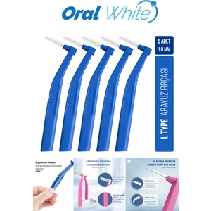 Oral White Arayüz Fırçası Mavi 1.0 mm Cleaning Pro 5 Adet