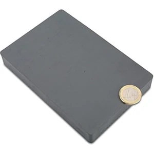 Çok Güçlü 150MM x 100MM x 20MM Büyük Güçlü Ferrit Kömür Seramik Magnet Mıknatıs