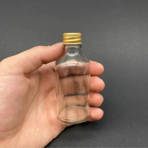 15 Adet 20 ml Çok Amaçlı Cam Şişe Küçük Gold Kapak Oda Kokusu Esans Yağ Şişesi