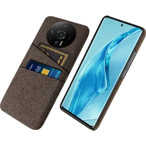 4U Sky Xiaomi 12S Için Ultra 5g Kumaş Doku Çift Kart Yuvalı Anti-Shock Anti-Chop Kılıfı Anti-Fall Cep Telefonu Kapak Kahverengi (Yurt Dışından)