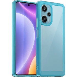 4U Sky Xiaomi Redmi Için Note 12 Turbo/poco F5 5g Koruyucu Telefon Kılıfı Tpu+Akrilik Anti-Çizelge Kapak Tespit Mavi Mavi (Yurt Dışından)