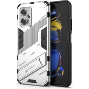 4U Sky Xiaomi Redmi Için Not 11T Pro 5g/not 11T Pro+ 5g/poco X4 Gt 5g/redmi K50I 5g Kickstand Case Hybrid Sert Pc Yumuşak Tpu Anti-Giyim Anti-Damla Tahrik Telefon Kabuk-Beyaz (Yurt Dışından)