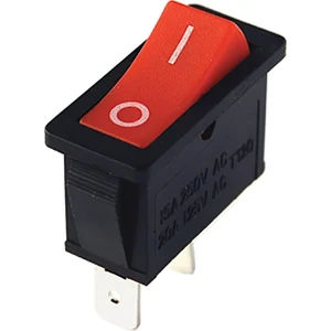 Tekli Ince Işiksiz İki Konumlu Kirmizi Anahtar (IC-114) Byr