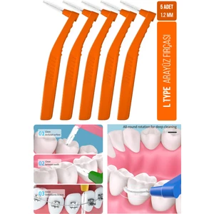 Oral White Arayüz Fırçası Turuncu 1.2 mm Cleaning Pro 5 Adet