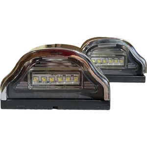 Ahmet Otomotiv Tır Kamyon Dorse Krom Plaka Lambası 2 Adet 12-24V