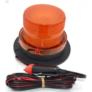 Ahmet Otomotiv 12V/110V Sarı Ledli Çakmak Fişli Mıknatıslı Tepe Lambası