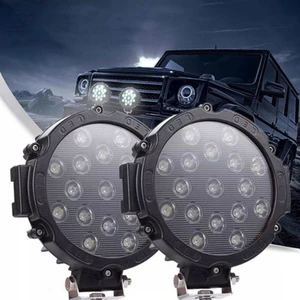 Ahmet Otomotiv (2 Adet) Projektör LED Lamba 7inç 17LED 9V-30V 51W