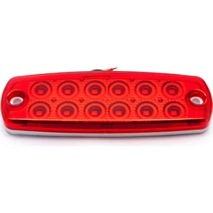 Ahmet Otomotiv 12 Ledli Dekoratif LED Lamba 12VOLT-24VOLT Kırmızı Renk