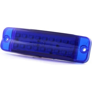 Ahmet Otomotiv Çift Sıra Parmak LED Mavi Renk 10CM 16 LED