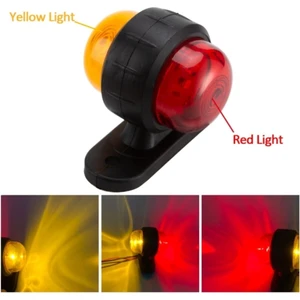 Ahmet Otomotiv Mini Takoz Tek Ledli Sarı-Kırmızı 12V-24V