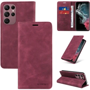 Yihang Boutique Samsung Galaxy S23 Ultra Cüzdan Derisi ile Uyumlu-Rfıd Engellemeli Kart Sahipleri-Tpu Kapaklı Kapak (Yurt Dışından)