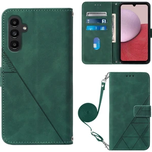 Yihang Boutique Samsung Galaxy A24 4g ile Uyumlu Tam Korumalı Yumuşak Pu Deri Kapaklı Cüzdan Telefon Kılıfı, Kart Tutuculu ve Uzun Askılı (Yurt Dışından)
