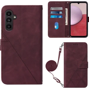 Yihang Boutique Samsung Galaxy A24 4g ile Uyumlu Tam Korumalı Yumuşak Pu Deri Kapaklı Cüzdan Telefon Kılıfı, Kart Tutuculu ve Uzun Askılı (Yurt Dışından)