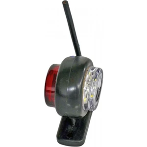 Ahmet Otomotiv Mini Takoz 12 Ledli Kırmızı-Beyaz 12V-24V