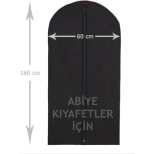 Abiye Elbise Kılıfı Gamboç 60X160 Siyah Tela Nonvoven