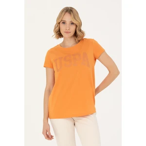U.S. Polo Assn. Kadın Turuncu Tişört Basic 50262670-VR051