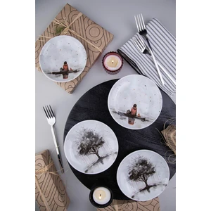 Kütahya Porselen Mind 4 Parça 10 cm Tabak