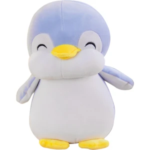 Süper Sevimli Gülen Penguen Peluş Oyuncak Açık Mavi (Yurt Dışından)
