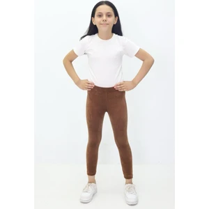 Canix Kids Kız Çocuk Likralı Kadife Tayt ( Bir Beden Büyük Almanız Önerilir )