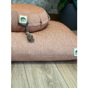 Lotus Meditasyon Minder Seti, Orange Zafu Zabuton Yoga Minderi, Ortası Düz