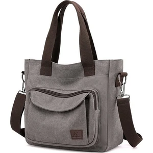 Otspot Kanvas Tote Omuz Alışveriş Çantaları Kadınlar Için Omuz Retro Kanvas Kadın Çanta Yeniden Kullanılabilir Alışveriş Çantası Büyük Kadın Çanta (Yurt Dışından)