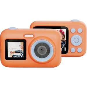 SJCAM FunCam+ Dual Screen H.264 Çocuklar için Fotoğraf Makinesi FullHD 1080p 44MP 2.4” + 1.3" Çift Ekran 650mAh Turuncu