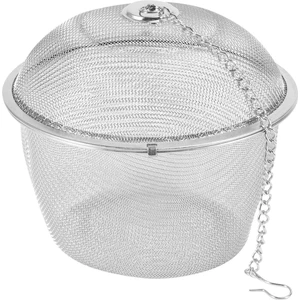 Kanca Zinciri ile Ekstra Büyük Paslanmaz Çelik Büküm Kilit Örgü Çay Topu Çay Demlik (Yurt Dışından)